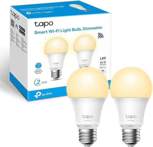 Tapo Ampoule Connectée WiFi, Ampoule LED E27 Blanc Chaud 2700K, Dimmable 8.7W 806Lm, Compatible avec Alexa et Google Home, Commande Vocale, Economie d'énergie, L510E(2-pack) - Image 5