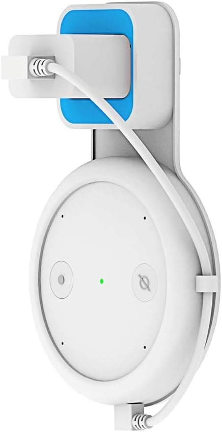 for Amazon Echo Input Holder Wall Mount Stand Holder Accessories with Integrated Cable Management, No Screws Required, Speaker Accessories Rack (Amazon Echo Input, Black) A338