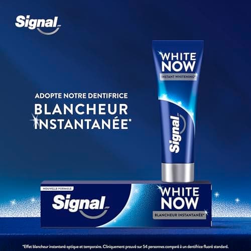 SIGNAL - Dentifrice White Now Original - Blancheur Instantanée - 96% d'ingrédients d'origine naturelle - (lot de 3x75ml) - Image 8
