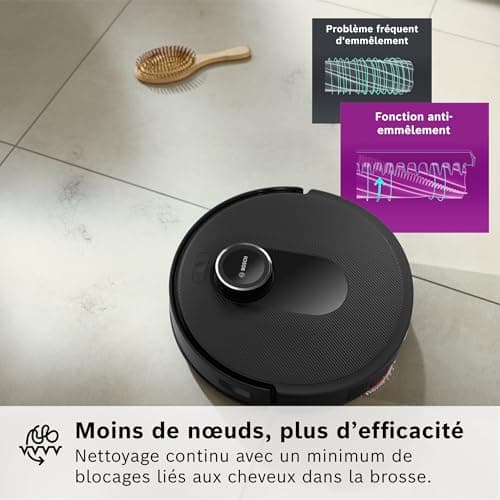 Bosch Spotless Max BCRDW3B, Robot Vacuum Cleaner with Smart Vision Navigation, Rotating Mop, 11000 Pa, Wet Dry Service Station, Home Connect Application, Black - Image 7