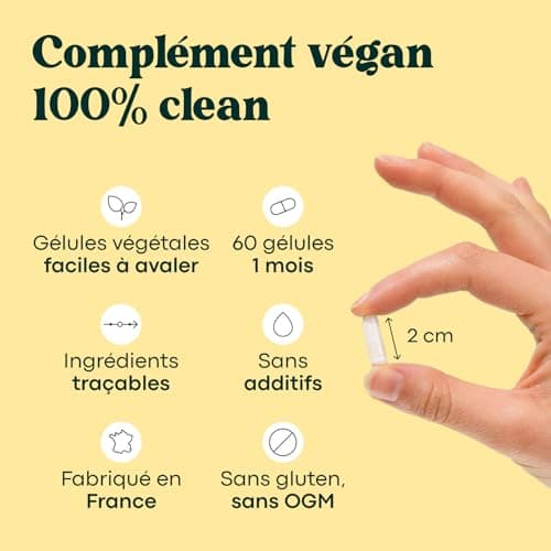 Multivitamins and Minerals, 15 Essential Nutrients, Vitamins A B C D E + Magnesium & Zinc, Immunity & Energy, 60 Vegan Capsules, 1 Month Cure, Made in France, Essentials by Novoma - Image 6