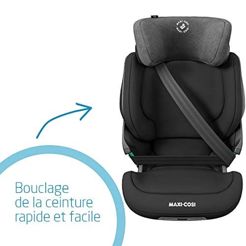 Maxi-Cosi Kore i-Size, Child Car Booster Seat, 3.5 - 12 years, 100 - 150 cm, ISOFIX Car Seat, Adjustable Height/Width, Side Protection System Plus, Quick Buckle, Authentic Black - Image 5