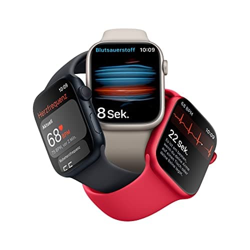 Apple Watch SE (2. Generation) (GPS, 44 mm) Smartwatch - Aluminiumgehäuse Mitternacht, Sportarmband Mitternacht - Regular (Refurbished) - Image 5