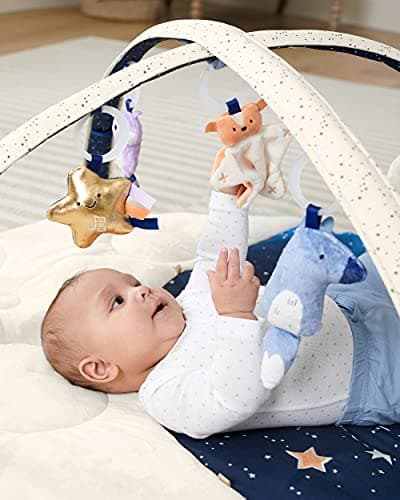 Skip Hop Baby Play and Play Mat - Heavenly Baby Mat from Birth - Toys, Plush, Hanging Animals & Removable Mirror - Play and Learning Mat - Music, Sounds, Texture & Exploration - Image 3