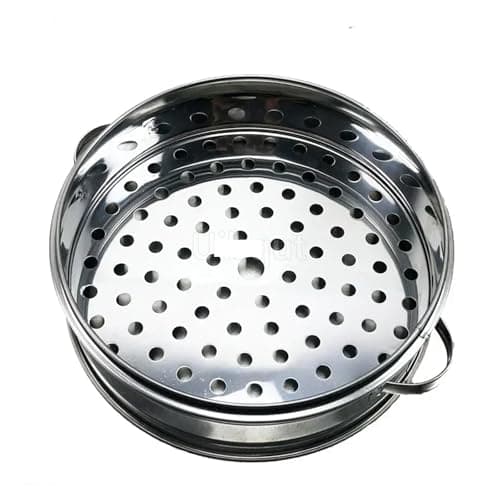 Panier vapeur en acier inoxydable for poisson, panier à pain farci à la vapeur, ustensiles de cuisine, insert multicouche avec support, panier vapeur Instant Pot pour la cuisine(31.4cm 2 layer 1 Lid) - Image 4