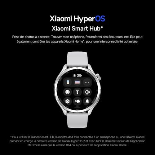 XIAOMI Watch S4 - Montre Connectée, Suivi du Sport, Ecran AMOLED 36mm, jusqu'à 15 Jours d'autonomie, appels Bluetooth, +150 Modes de Sport,GPS Double Bande, NFC,Androi & iOS, Multicolore - Image 8
