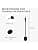 kwmobile Microphone de remplacement compatible avec Steelseries Arctis 1 - Micro de rechange pour casque audio casque gaming - noir - Image 4