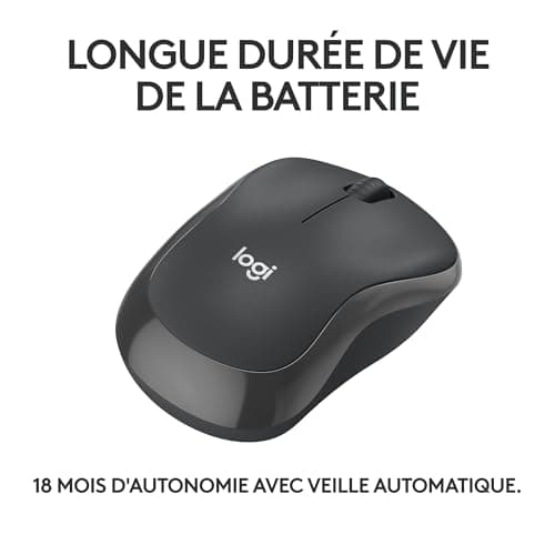 Logitech M240 Wireless Bluetooth Mouse, Compact, Portable, Smooth Tracking, 18 Months Battery, Windows, MacOS, ChromeOS, Suitable for PC, Mac, Laptop, Tablets – Graphite - Image 5