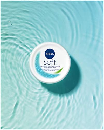 NIVEA Crème hydratante douce rafraîchissante (200 ml), nourrissante avec de la vitamine E et de l'huile de jojoba, crème pour la peau à absorption rapide - Image 7