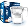 Philips Water Carafe filtrante Philips +6 cartouches filtrantes de remplacement Micro X-Clean, débit rapide, blanc, 2,6 litres, minuterie électronique - Image 2