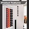 Capsule Holder Compatible with Nespresso, Capsule Dispenser, Magnetic, No Drilling, Coffee Capsule Organizer, Coffee Capsule Holder, Coffee Capsule Holder for 40 Capsules - Image 6