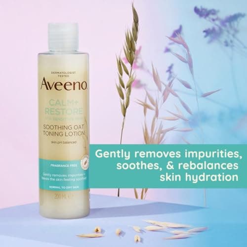 Aveeno Face Calm + Restore Lotion tonique apaisante Transparent 200 ml - Image 6