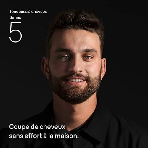 Braun Tondeuse Electrique A Cheveux Series 5 HC5530, Noir, Lavable et Sans Fil, Coffret Avec 3 Sabots et 17 Longueurs Pour Tondre Ou Couper, Lames Affutées, Kit Pour Une Coupe Sans Effort - Image 3