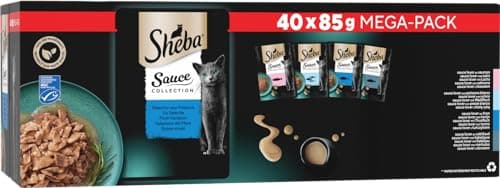 Sheba Sauce Collection Fresh Sachets Wet Food Fish Selection for Adult Cats 4 Varieties 40x85g - Image 3