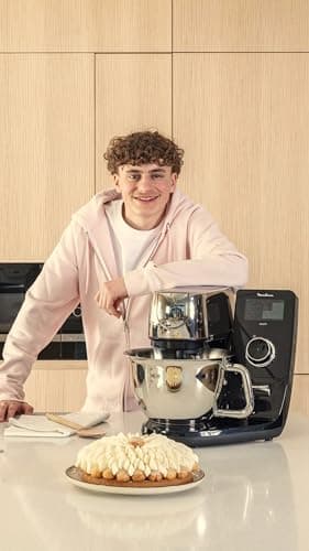Moulinex Pastry processor, 5.5 L stainless steel bowl, 8 basic recipe programs, Patented technology, Quiet, Robust, Free application with coaching, Coach QA900810 - Image 5