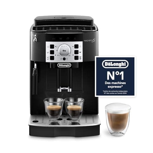De’Longhi Magnifica S - Perfetto Machine à Café Automatique avec Mousseur à Lait Manuel, Machine à Espresso et Cappuccino, Panneau de Commande avec Boutons, Noir (ECAM22.110.B) - Image 2