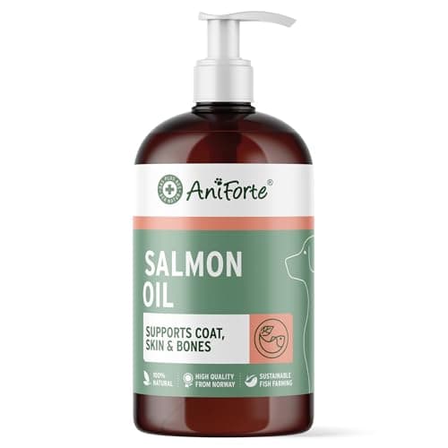 AniForte Salmon Oil for Dogs 500 ML - Natural Fish Oil from Norway Rich in Omega 3 & 6, Barf Supplement for Dogs without additives, Food Supplement - Image 3