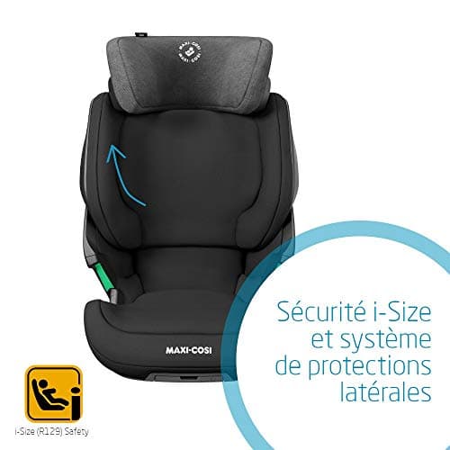 Maxi-Cosi Kore i-Size, Child Car Booster Seat, 3.5 - 12 years, 100 - 150 cm, ISOFIX Car Seat, Adjustable Height/Width, Side Protection System Plus, Quick Buckle, Authentic Black - Image 6