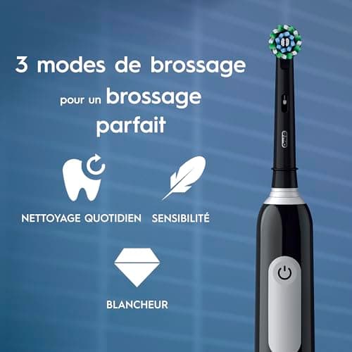 Oral-B Duo Pro 1 Electric Toothbrushes, Black and Pink, with 3 3D Cleaning Modes Including Softness, Brushing with Oscillo-Rotations and Pulsations, Replacement Round BrushesOral B, Charger - Image 8