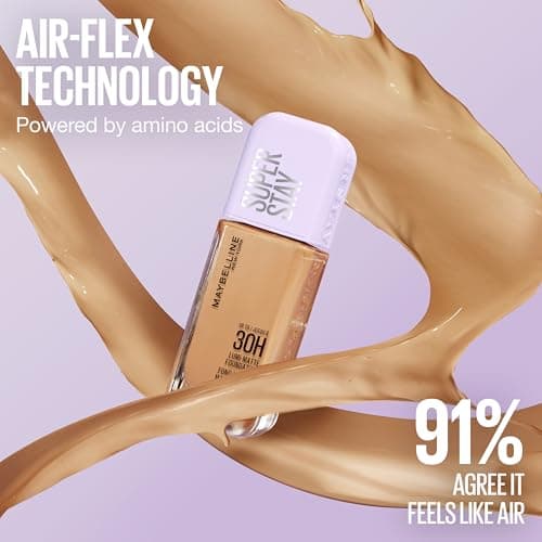 Maybelline New York - Fond de Teint Liquide Longue Tenue - Ultra-Résistant - Fini Mat Lumineux - Enrichi en Acides Aminés - Tous les Types de Peau - Superstay 30H Lumi-Matte - Teinte : 327 - 35ml - Image 7