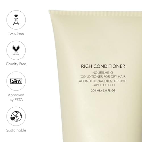 COCUNAT - Après-shampooing Rich - Cheveux Secs, Abîmés ou Colorés - Pointes Ouvertes- Sans Frisottis - Sans Silicone - Hydratation- Convient pour la Méthode Curly - Démêle Instantanément- 200 ml - Image 7