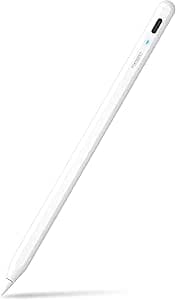 Metapen A8 Stylus Pen Compatible with Apple iPad 2018-2025 for iPad 11 A16/10/9/8/7/6,Pro 3/4/5/6/M4,Air 3/4/5/M2/M3,Mini 5/6,Pencil Quick Charge,Palm Rejection,Tilt Detection (White)