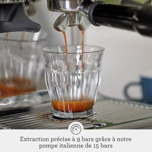 Sage - The Barista Express - Coffee Machine with Manual Milk Frother and Grinder - Automatic Grinding, Custom Frothing - Milk Jug with Temperature Control - Brushed Stainless Steel - Image 4