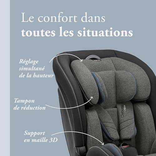 Inglesina Caboto i-Size Isofix Car Seat, from 15 months to 12 years, from 76 to 150 cm, Vulcan Black - Image 4