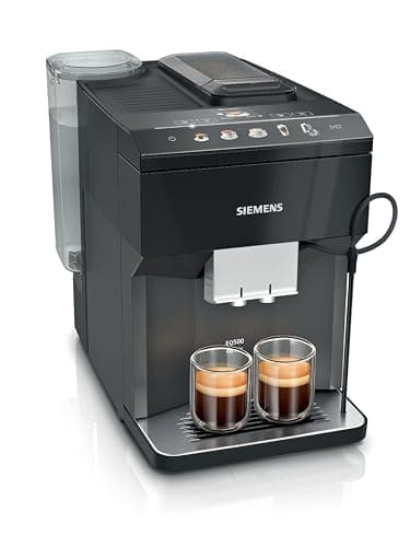 SIEMENS EQ500 Classic TP511E19 Automatic Coffee Machine, Application Control, Many Coffee Specialities, Milk Tank, Double Cup Function, Steam Cleaning, 1500 W, Black/Lacquer - Image 2