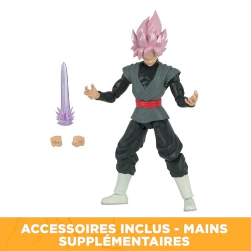 BANDAI - Dragon Ball Super - Super Saiyan Rosé Goku Black Dragon Star figure 17cm - Goku Black articulated figure and accessories - Official Dragon Ball Licence - Children's Toy 4+ - 35866 - Image 4