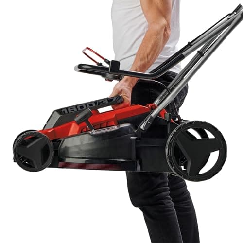 Einhell Electric lawn mower GC-EM 1600/37 (1600 W, Cutting width 37 cm, Up to 700 m², 38 L collector tray, central cutting height adjustment system from 20 to 60 mm) - Image 4