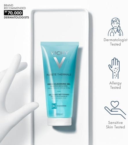 Vichy Duo nettoyant et tonifiant - Élimine en douceur le maquillage et les impuretés - Rafraîchit et tonifie la peau - Gel Thermale Pureté + Toner 200 ml chacun - Image 7