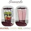 Berlinger Haus Food processor, 1500 W, 5.5 litre stainless steel bowl, meat grinder with tray and sausage filler, 3 pasta accessories, 1.5 l glass mixing bowl incl - Image 5