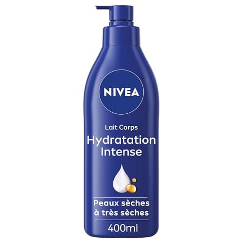 NIVEA Lait corps Hydratation Intense 72H (1 x 400 ml) — Lait Nourrissant à l'Acide Hyaluronique pur & Huile d'Amande Douce — Crème hydratante corps pour peaux sèches à très sèches - Image 3