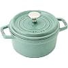 Staub 40508-400 Pico Casserole Dish, Round, Sage Green, 16 cm, Small Cast Enamel Dutch Oven, Induction Compatible, Authentic Japanese Product with Serial Number Included - Image 2