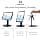 Tablet Stand | Samsung Tablet Stand | Secure, Rotatable & Tilt | Weighted Base for Countertops and Desks | Samsung Galaxy Tab A9+ & A11+ | 11 inch | Black - Image 7