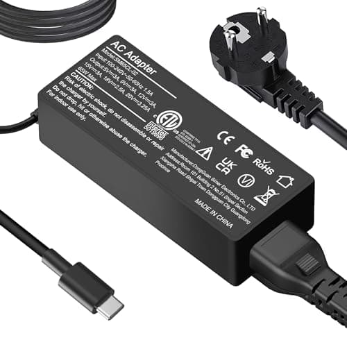 YBXYJQT 65W USB C Fast Charger Compatible with Lenovo Thinkpad X1 Carbon, T14, T15, T480, T490, T580, T590, E480, E490,Chromebook C330, S330, 100e, 300e, 500e,Yoga 720,910,920 Portable Adapter - Image 3