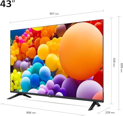LG LED TV 2024 | 43UT73 | 43" | UHD | α5 gen 7 AI 4K Processor, Black - Image 5