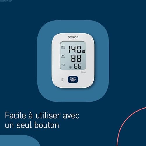 OMRON X2 Essential - Automatic Arm Blood Pressure Device - Clinically Validated Cuff Blood Pressure Monitor - Arm Blood Pressure Monitor with Irregular Heart Pulse Detection - Image 4