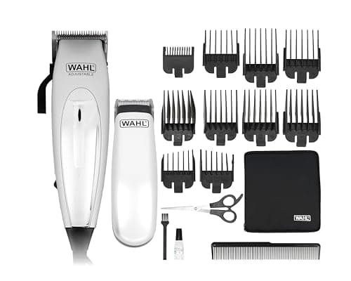 WAHL Home Pro Deluxe Combo Hair Clipper, Wired, with Gradient Lever (1 mm to 3 mm), Quality Self-Sharpening Blade, Does Not Pull Hair 8 Combs, Mini Trimmer for Contours and Finishes - Image 2