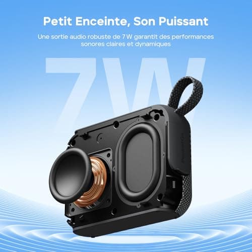 Tribit PocketGo Portable Bluetooth Speaker, 20 Hours Battery Life, IP68 Waterproof and Floating, Bluetooth 6.0, Powerful Sound, EQ, TWS Pairing, Mini Speaker Ideal for Travel and Outdoor Activities - Image 5