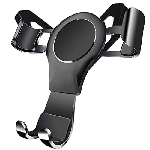 Car Mobile Phone Holder for Audi A1 8X 2010-2018, Car Phone Holder Gravity Auto Hatchback Lock Stable Without Jitter Hatchback Ventilation Slots Aluminium Alloy Black - Image 2