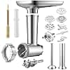 Gdrtwwh Meat grinder compatible with all Chef and KMix food machines, includes 2 sausage filling tubes, 4 screens and 1 adapter - Image 8