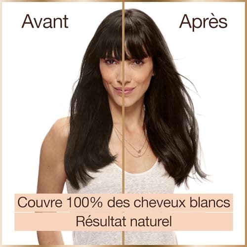 Garnier - Coloration Permanente - Sans Ammoniaque - 90% d'Ingrédients d'Origine Naturelle et Formule Vegan - Beurre de Karité - 100% Couverture Cheveux Blancs - Châtain Cacao (4.0) - Good - Image 5