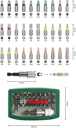 Bosch Bosch 32 Piece Colour Coded Screwdriver Bit Set - Image 4