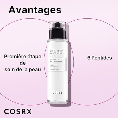COSRX 6 Peptide Collagen Booster Toner Serum, Essence Faciale Boostant le Renouvellement Cutané, Niacinamide & Acide Hyaluronique pour tous types de peau, Soin de la Peau Coréen 150 ml (Lot de 1) - Image 5