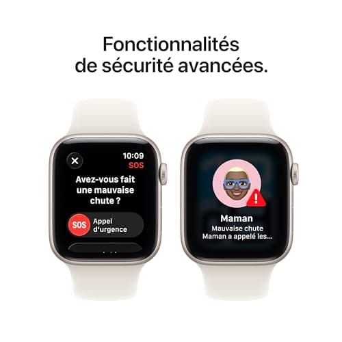 Apple Watch SE 3 [GPS 44mm] Smart Watch with Starlight Case and Starlight Sport Bracelet Activity / Sleep / Heart Rate Monitor Always On Screen - Image 6