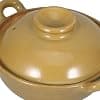 Veemoon Cocotte en Terre Cuite Traditionnelle 500 Ml Poignée Unique Pot en Céramique Émaillé Résistant Haute Température Marmite Cuisine pour Cuisson Maison et Braisage - Image 4