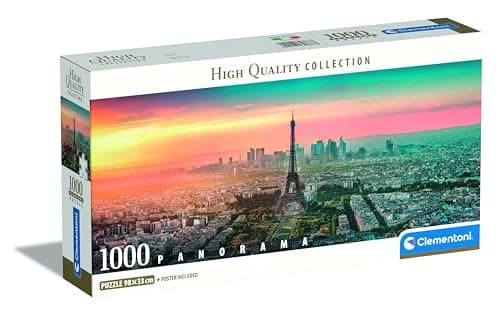 Clementoni | Puzzle Paris 1000 Pieces for Adults | European City Panorama 98 x 33 cm | Poster Included | Recycled Materials | Relaxing Game Relaxing Collection - Image 2