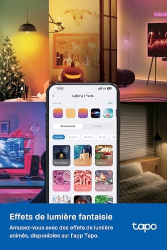 Tapo Ampoule Connectée WiFi, Ampoule LED E14 Multicolore 2500K-6500K, Dimmable 40W 470Lm, Fonctionne avec Alexa, Commande Vocale, Economie d'énergie, L430C. - Image 9